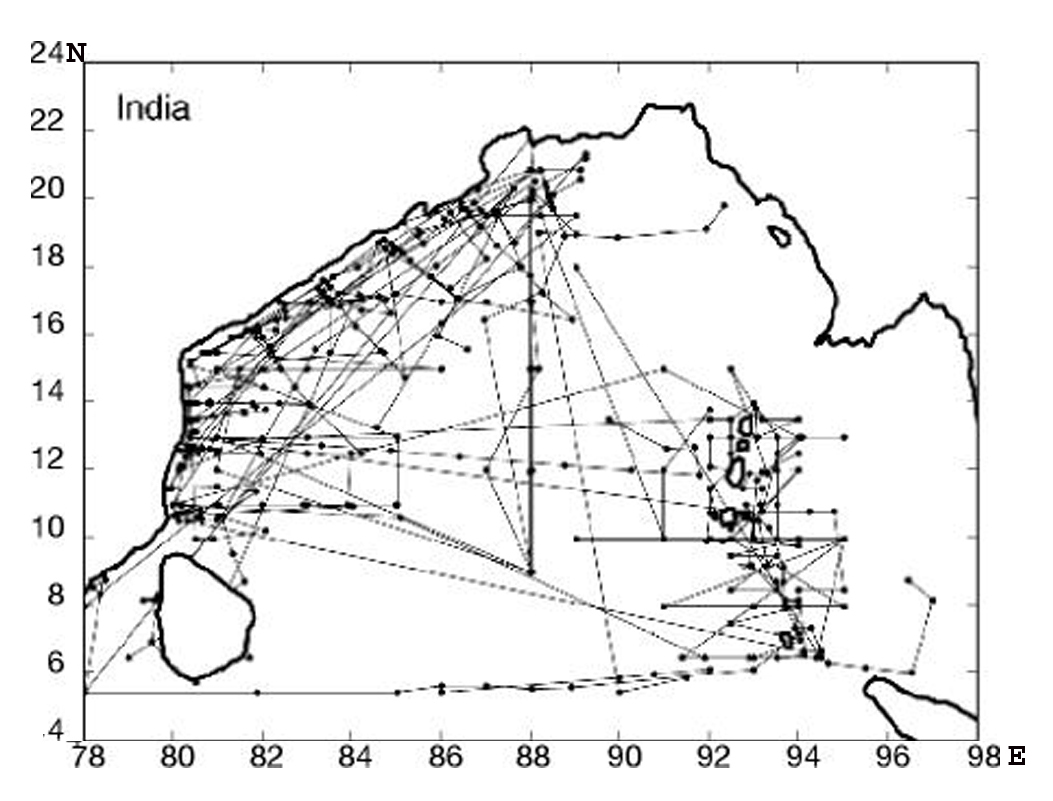 NIO Cruise Tracks